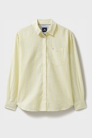 Crew Clothing Company Yellow Plain Linen Relaxed Shirt - Image 4 of 4