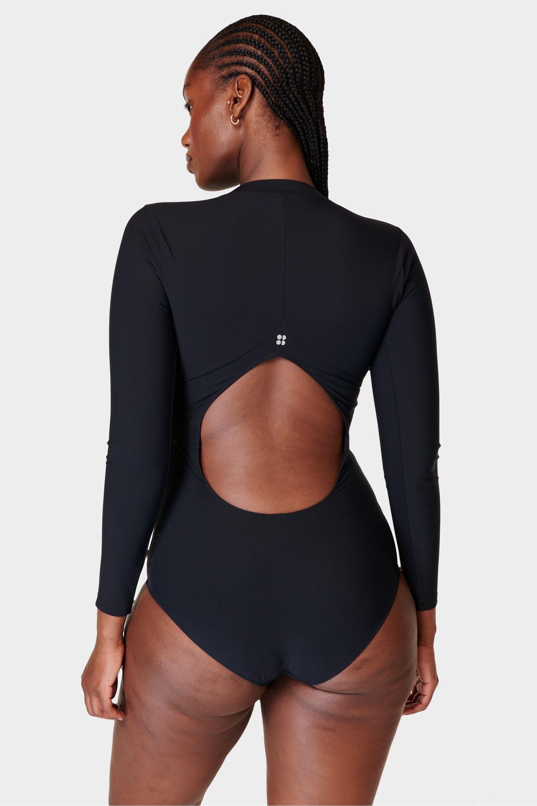 Black long sleeve swimsuit hotsell