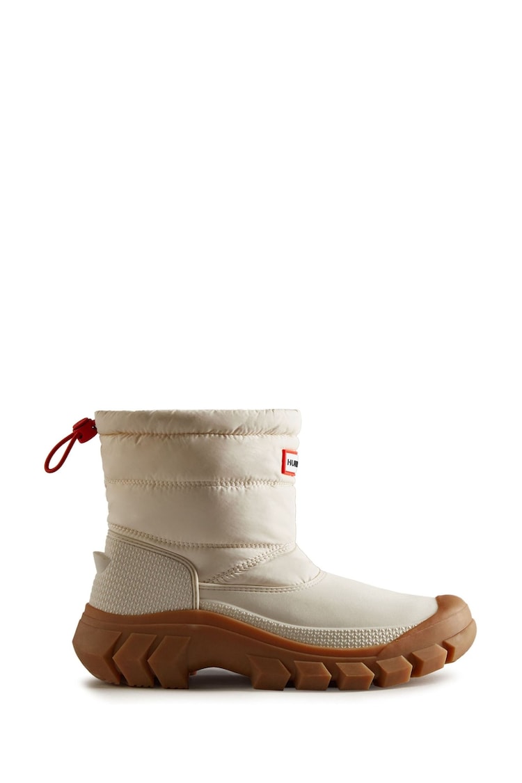 أبيض - Hunter Womens Short Intrepid Snow Boots - Image 1 of 4