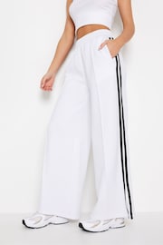 PixieGirl Petite White Sporty Striped Trousers - Image 2 of 4
