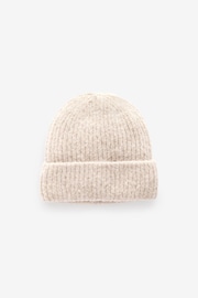 Oatmeal Chunky Rib Beanie Hat (1-16yrs) - Image 1 of 2