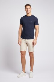 U.S. Polo Assn. Classic Fit Mens Blue Verticle Texture T-Shirt - Image 3 of 7