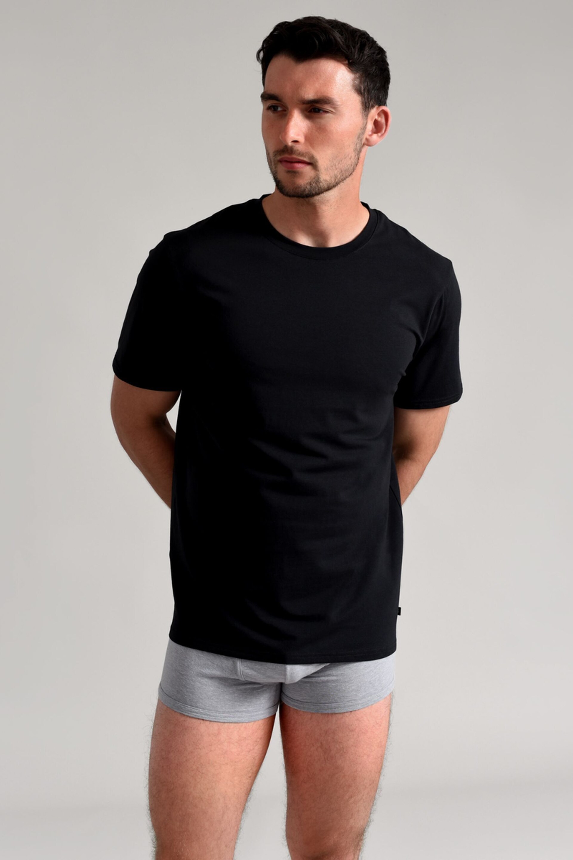 Ted Baker Black Crew Neck T-Shirts 3 Pack - Image 1 of 8