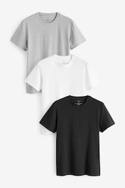 Ted Baker Black Crew Neck T-Shirts 3 Pack - Image 4 of 8