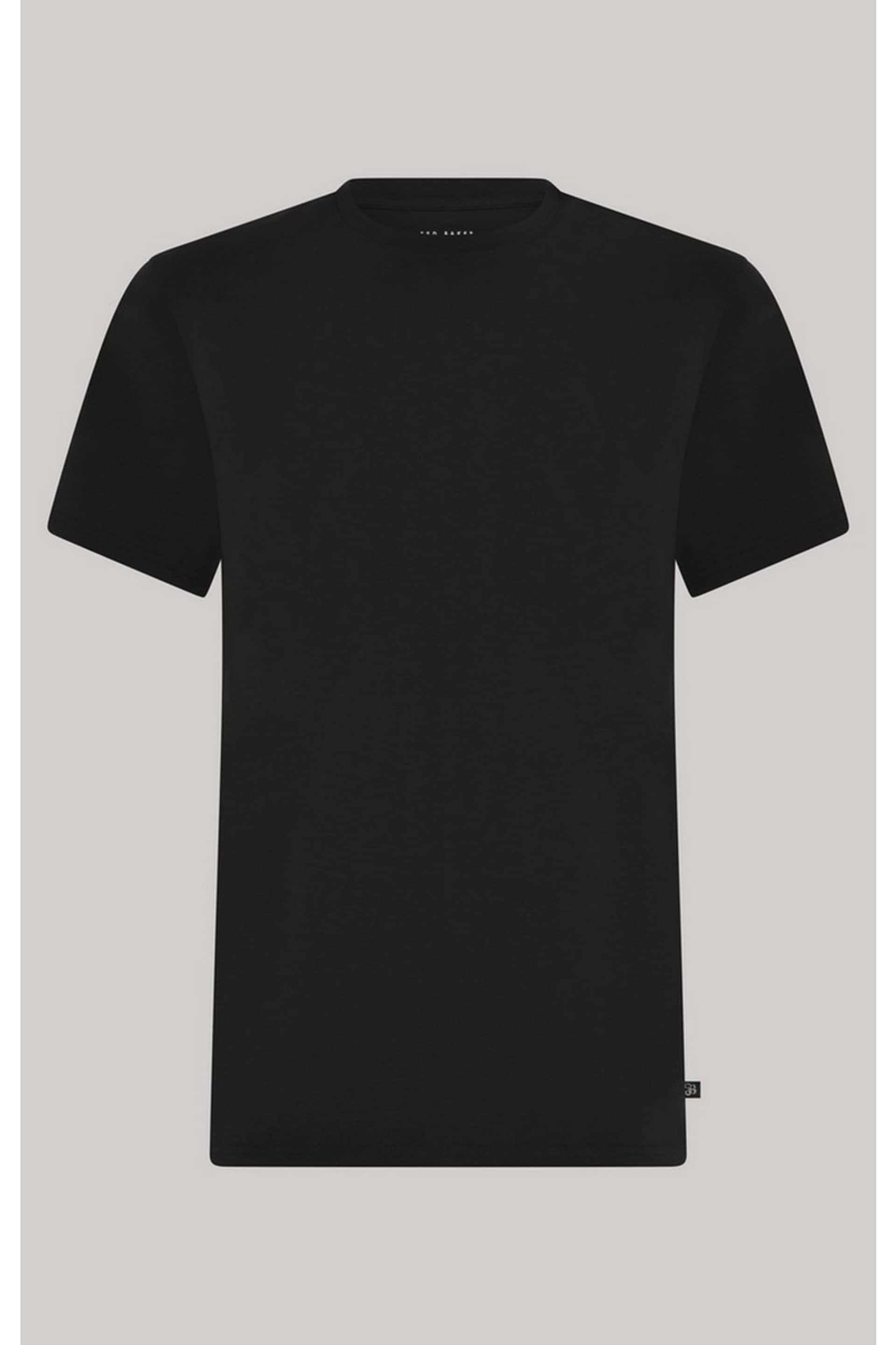 Ted Baker Black Crew Neck T-Shirts 3 Pack - Image 6 of 8