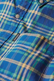 Superdry Blue Lightweight Check Shirt - Image 6 of 6