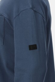 Regatta Blue Ferdo Half Zip 100% Cotton Fleece - Image 5 of 9