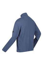 Regatta Blue Ferdo Half Zip 100% Cotton Fleece - Image 9 of 9