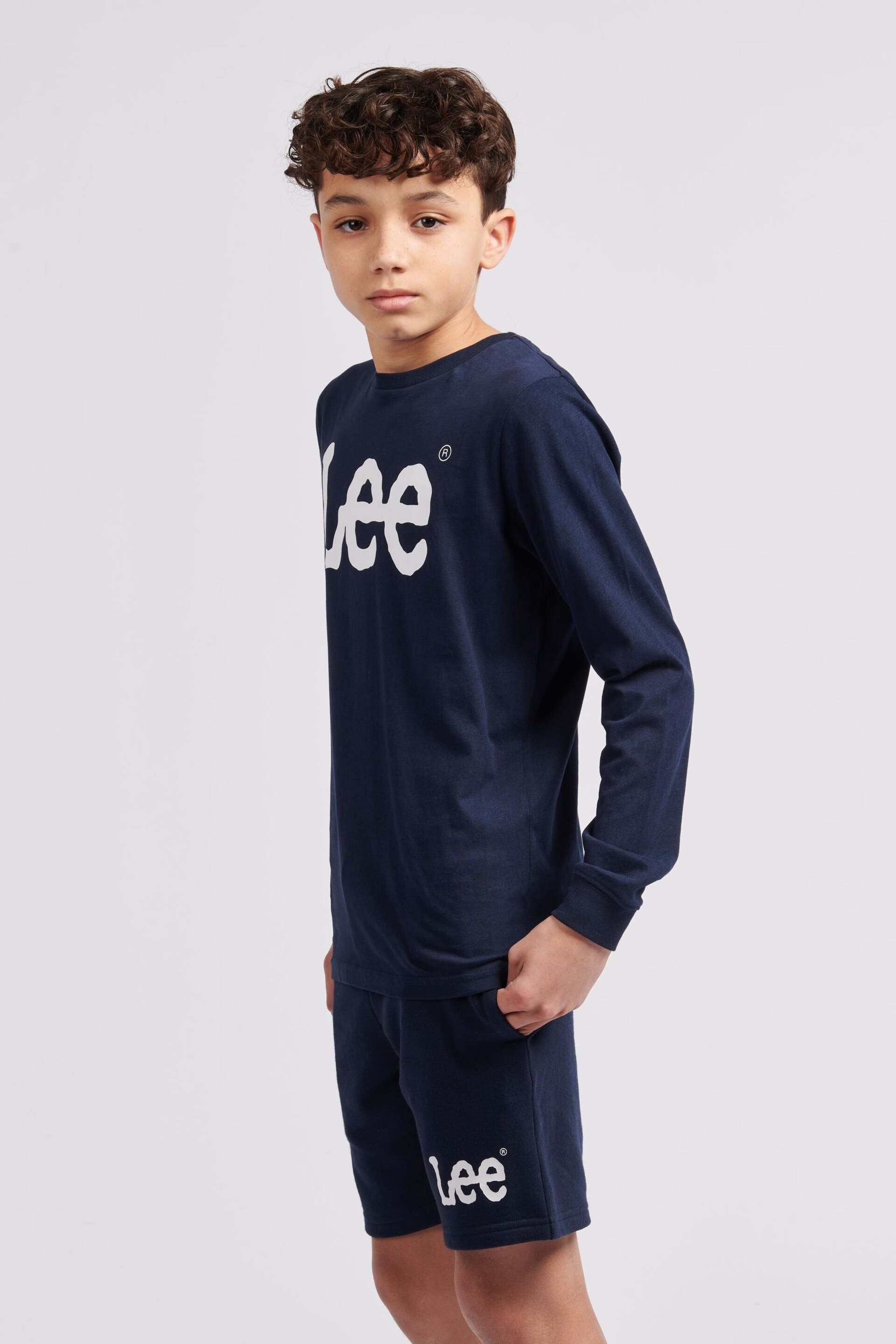 Lee Boys Wobbly Graphic Long Sleeve T-Shirt - Image 3 of 5