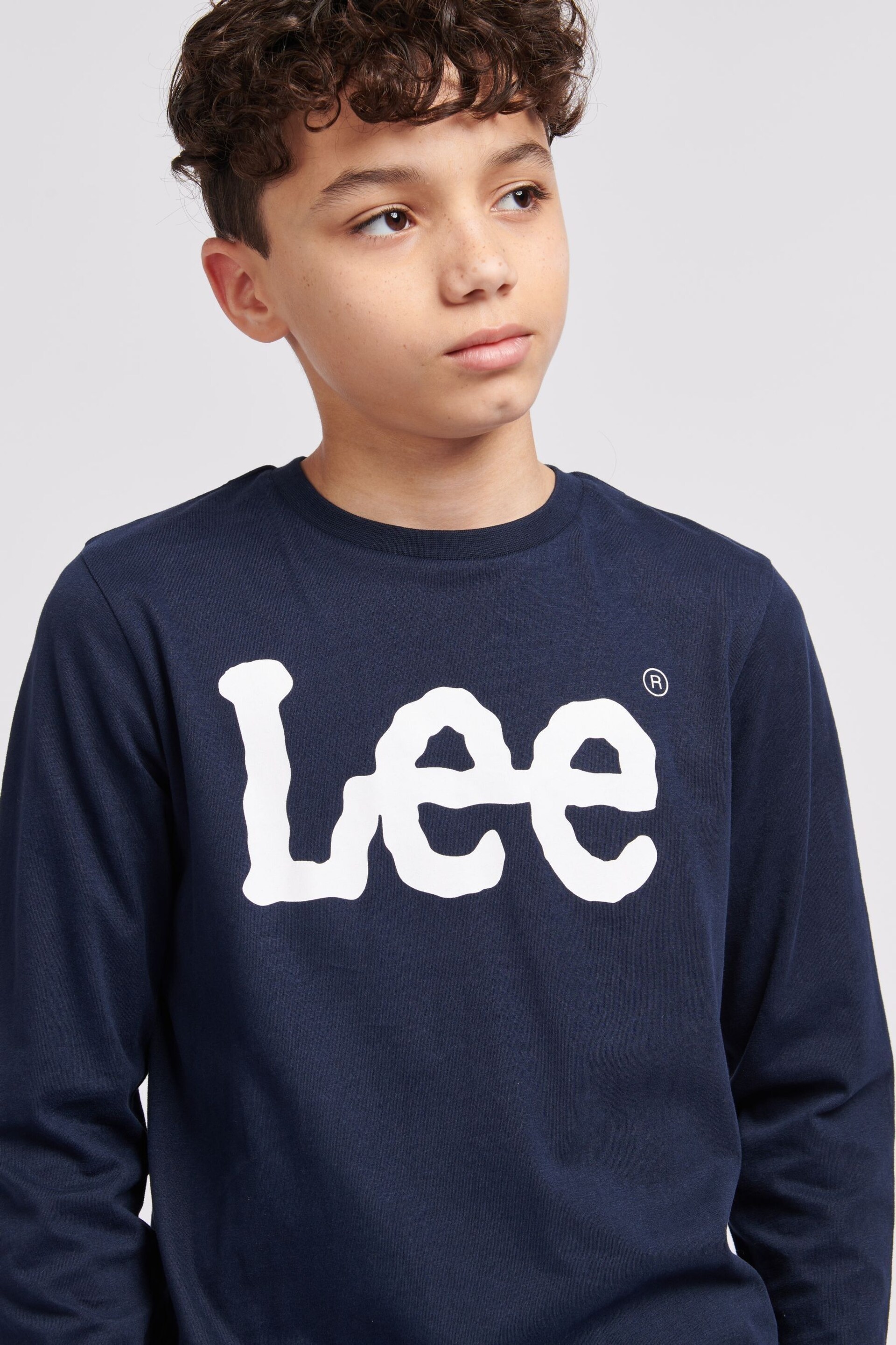 Lee Boys Wobbly Graphic Long Sleeve T-Shirt - Image 4 of 5