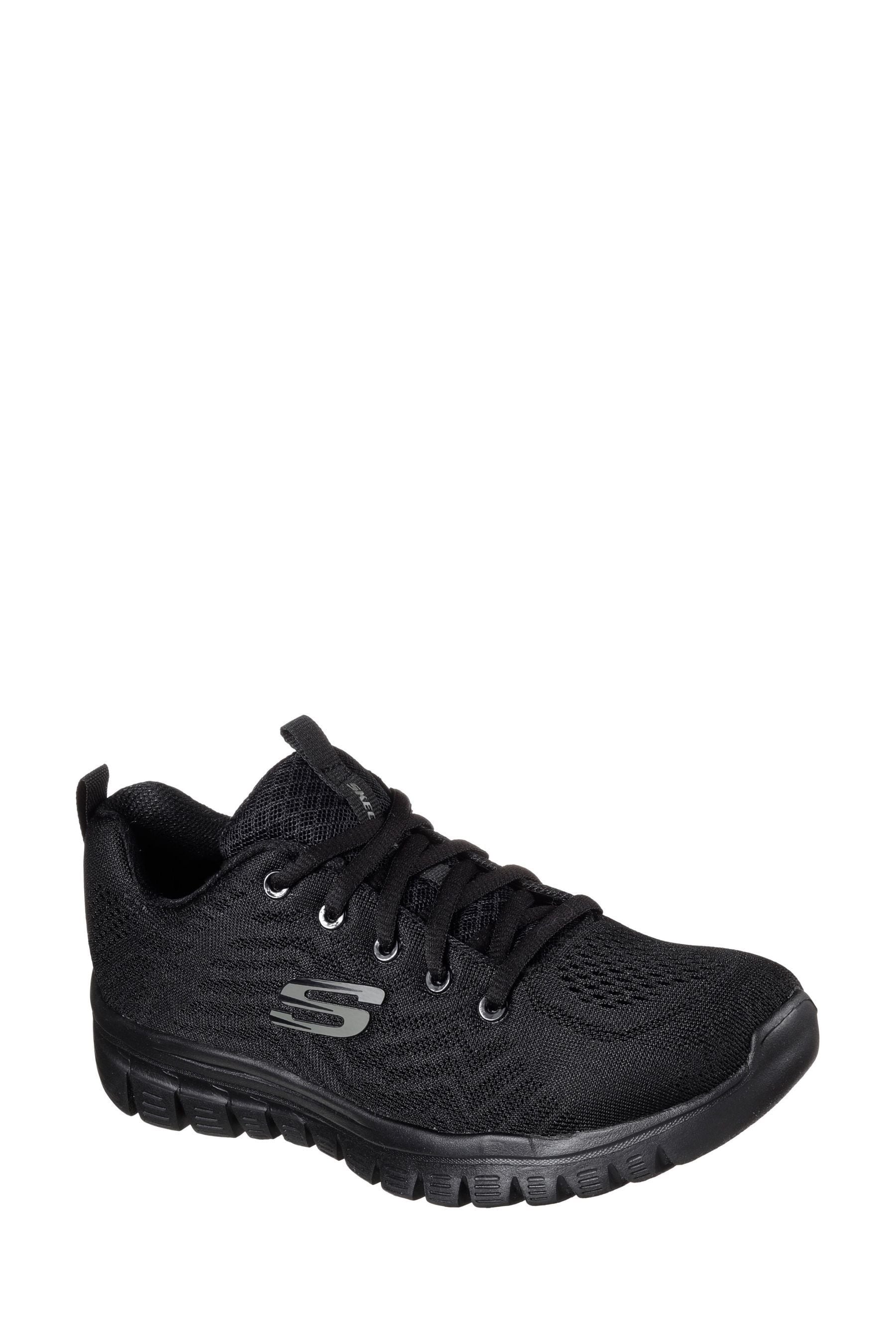 Buy Skechers Black Wide Fit Graceful Get Connected Sports Trainers from Next Ireland