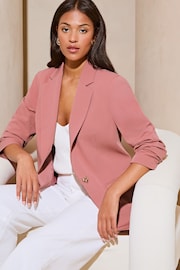 Lipsy Pink Single Breasted Blazer - Image 1 of 5