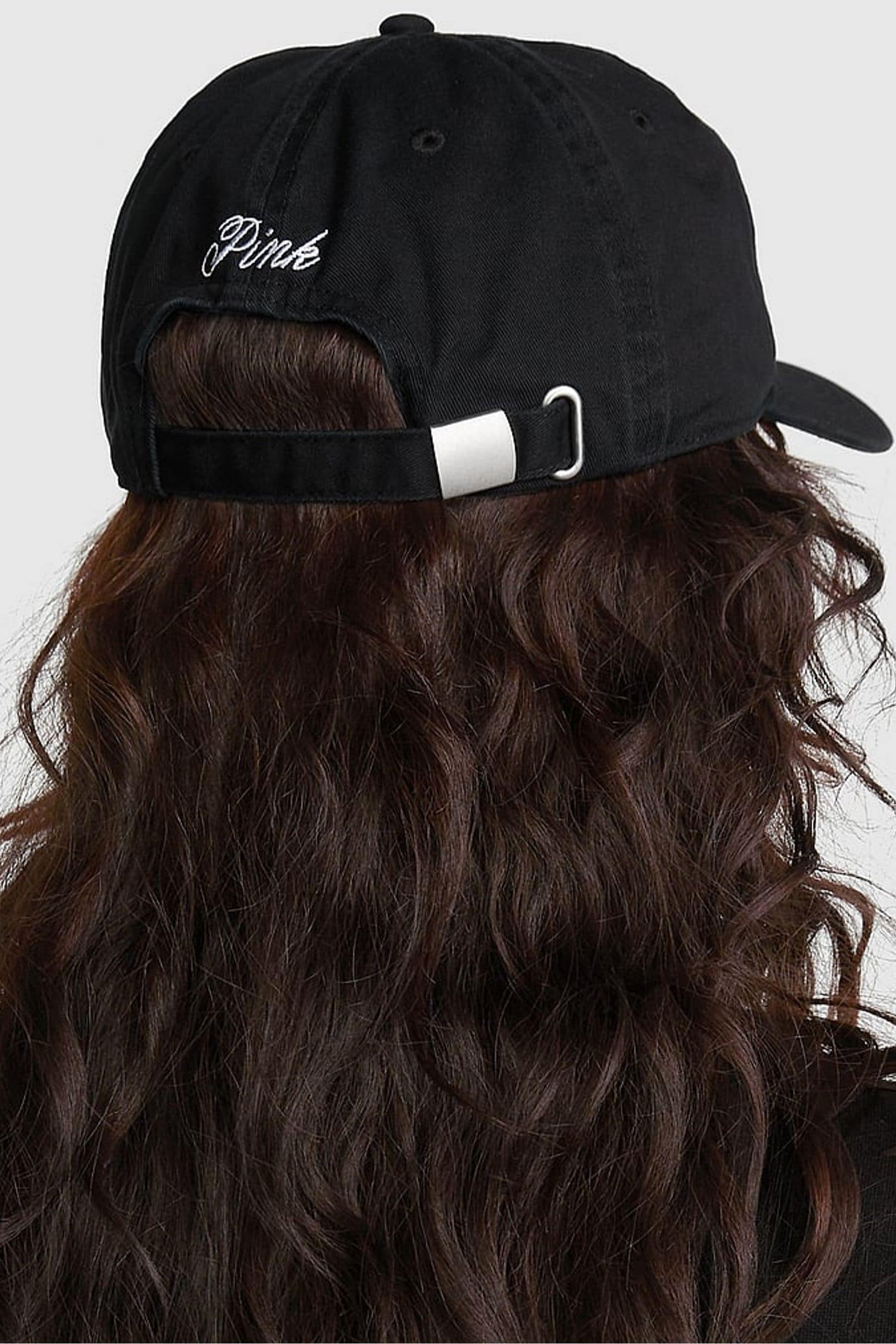 Buy Victoria s Secret PINK Pure Black Baseball Hat from the Next UK online shop
