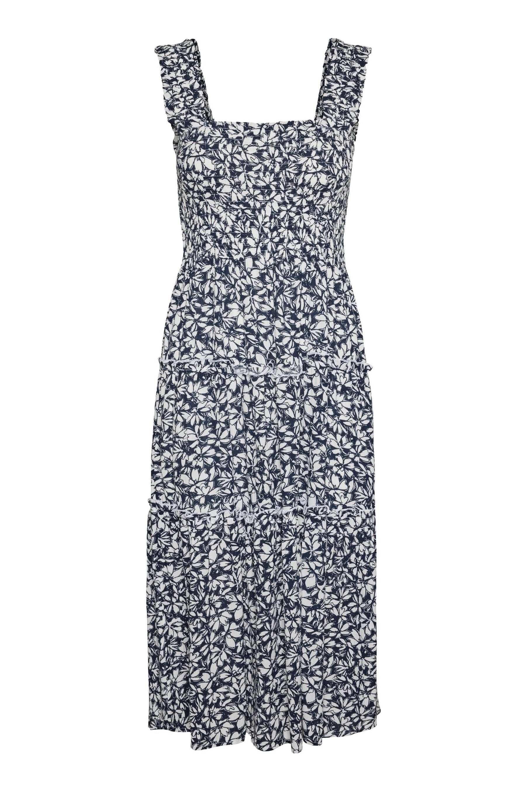Vero moda maxi smock dress in bold print cheap