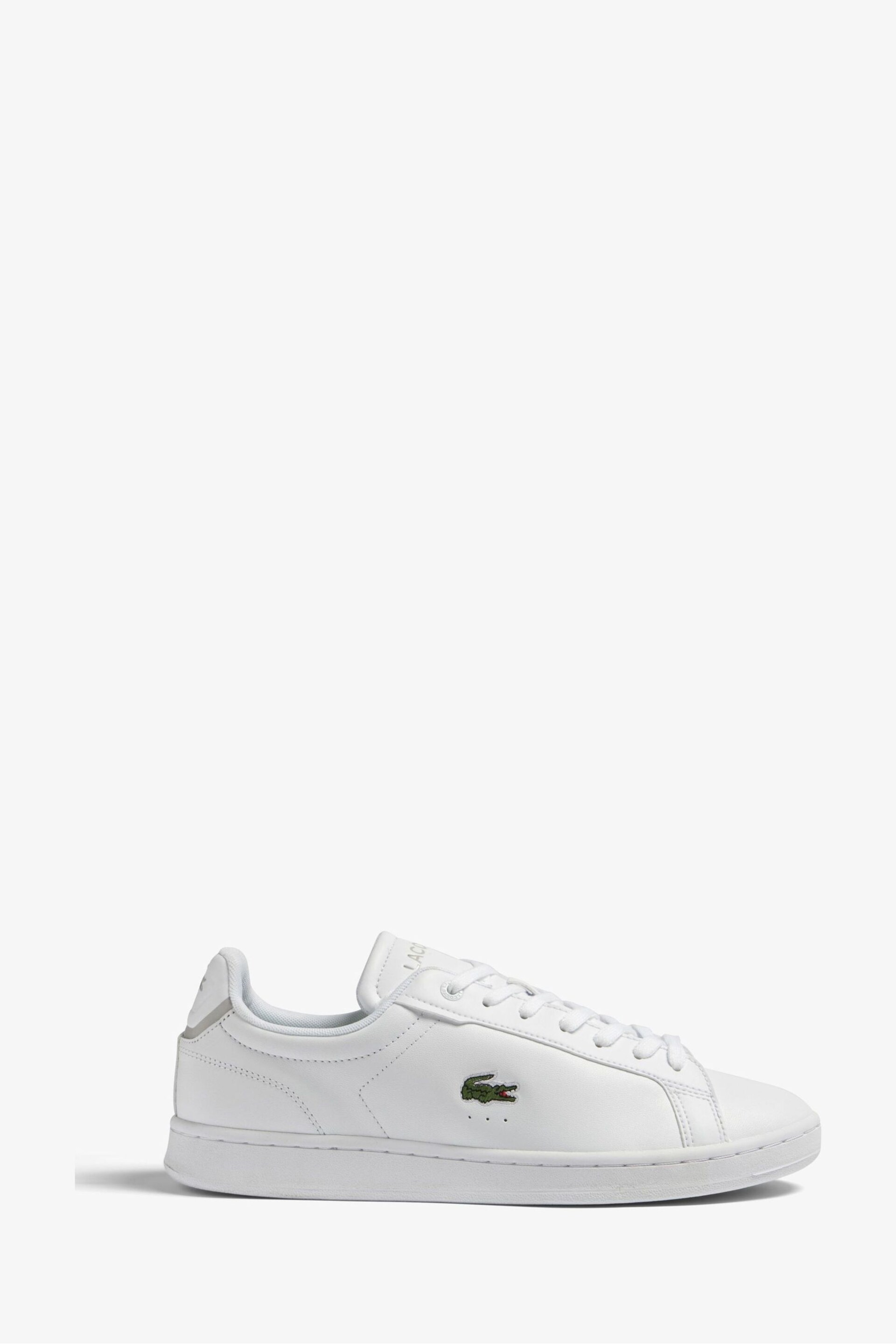 Lacoste Carnaby Pro Leather White Trainers - Image 1 of 5