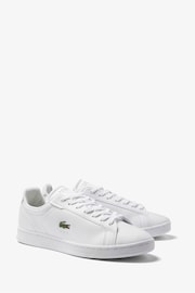 Lacoste Carnaby Pro Leather White Trainers - Image 2 of 5