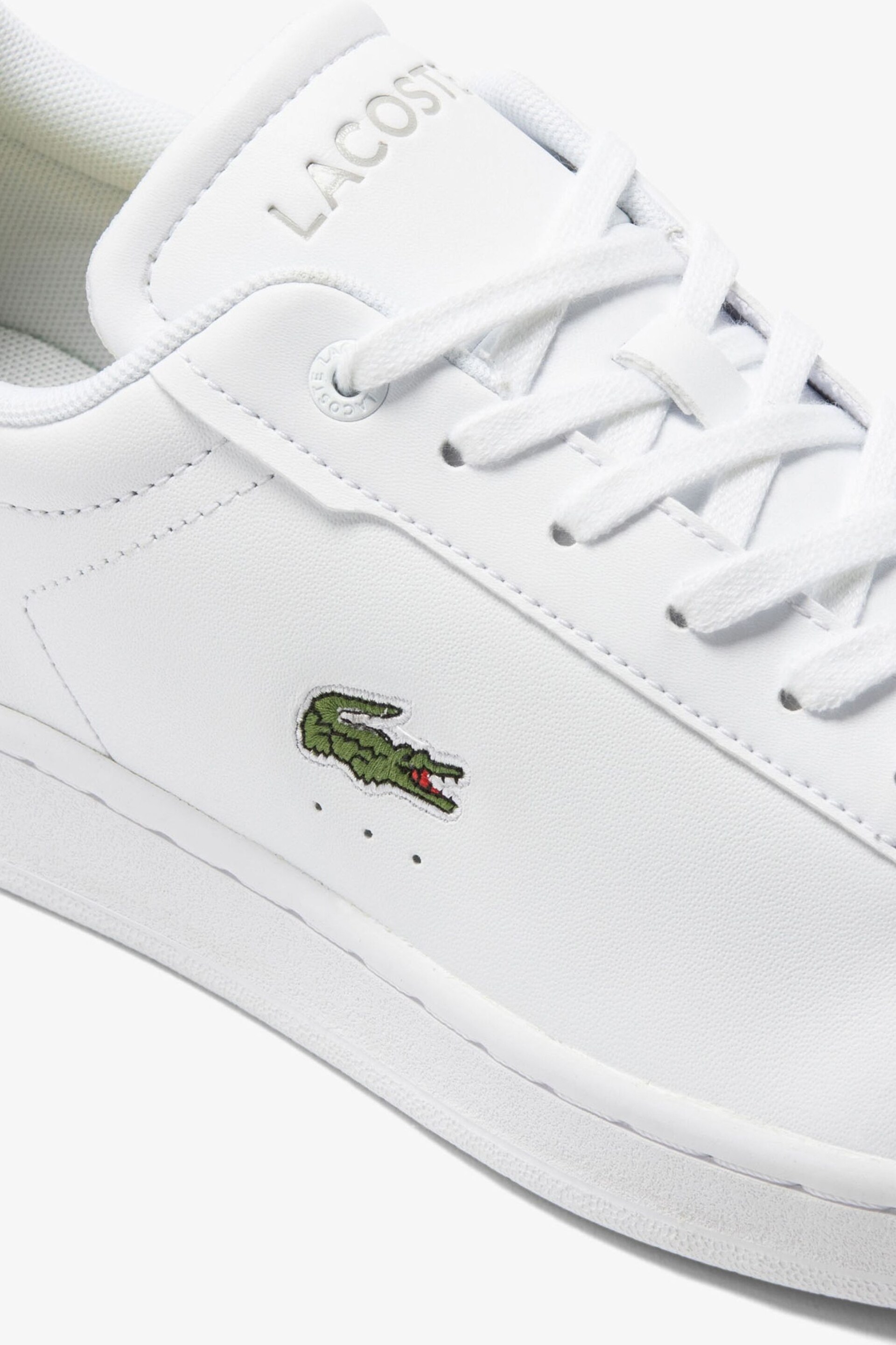 Lacoste Carnaby Pro Leather White Trainers - Image 5 of 5