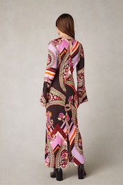 Ro&Zo Multi Paisley Print Flute Sleeve Maxi Dress - Image 5 of 10