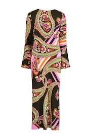 Ro&Zo Multi Paisley Print Flute Sleeve Maxi Dress - Image 9 of 10