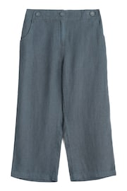 Seasalt Cornwall Grey 100% Cotton Brawn Point Crops Trousers - Image 4 of 5