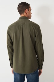 Crew Clothing Company Green Plain Cotton Classic Shirt - Image 2 of 5