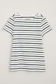 Seasalt Cornwall Natural Striped Sailor T-Shirt - Image 4 of 5