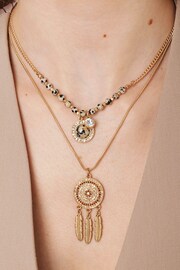 Bibi Bijoux Gold Tone Dreamcatcher Layered Necklace - Image 4 of 4