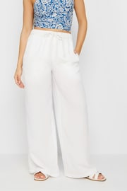 PixieGirl Petite White Wide Leg Trousers - Image 2 of 5