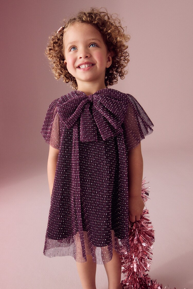 Buy Plum Purple Sparkle Mesh Dress (3mths7yrs) from Next Canada