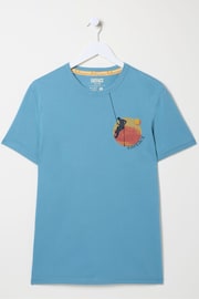 FatFace Blue Climber T-Shirt - Image 6 of 6