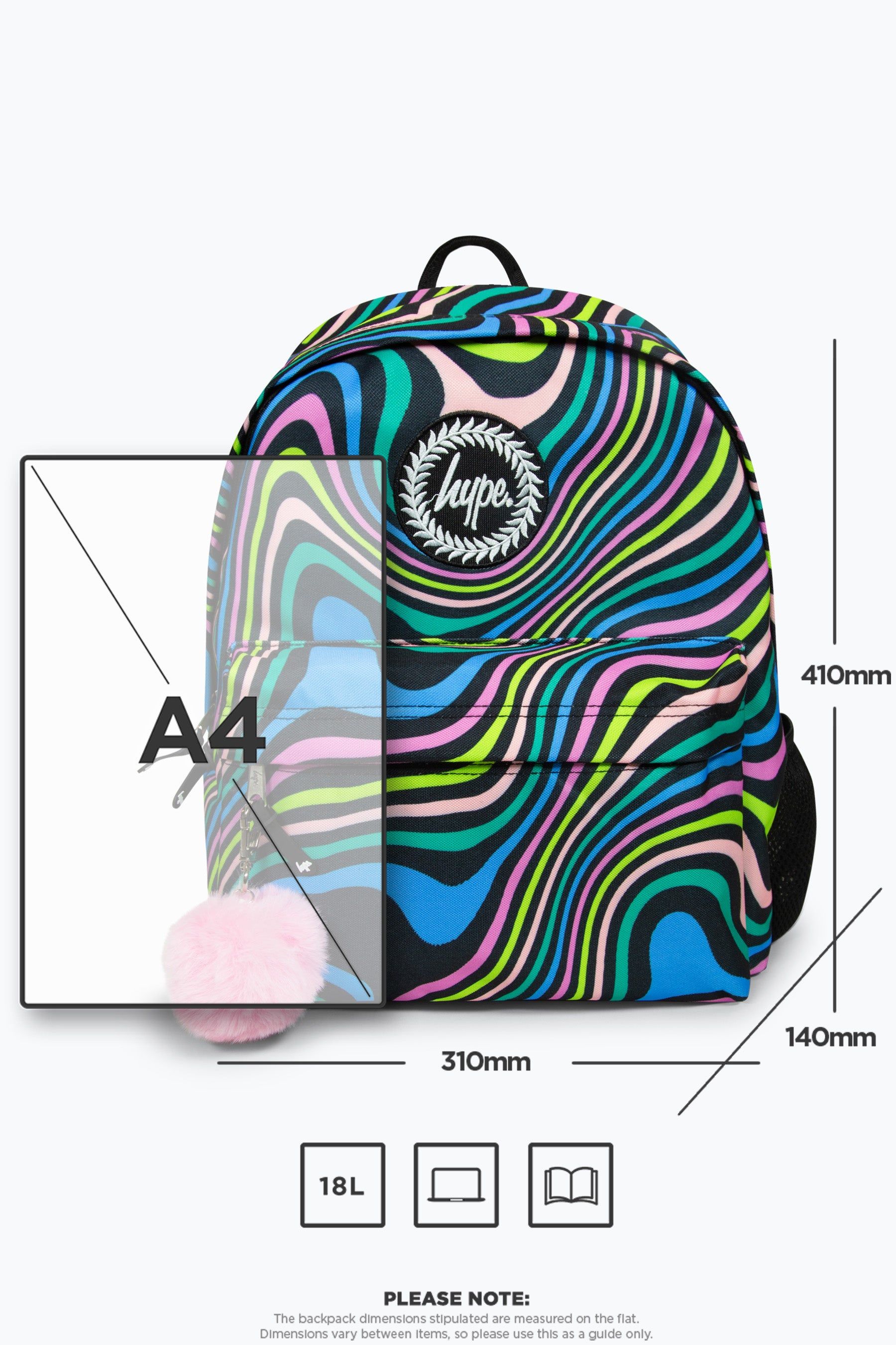 Hype rainbow backpack 2025