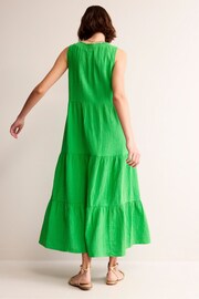 Boden Green Double Cloth Maxi Tiered Dress - Image 3 of 5