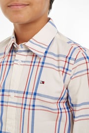 Tommy Hilfiger Long Sleeve White Check Shirt - Image 3 of 6