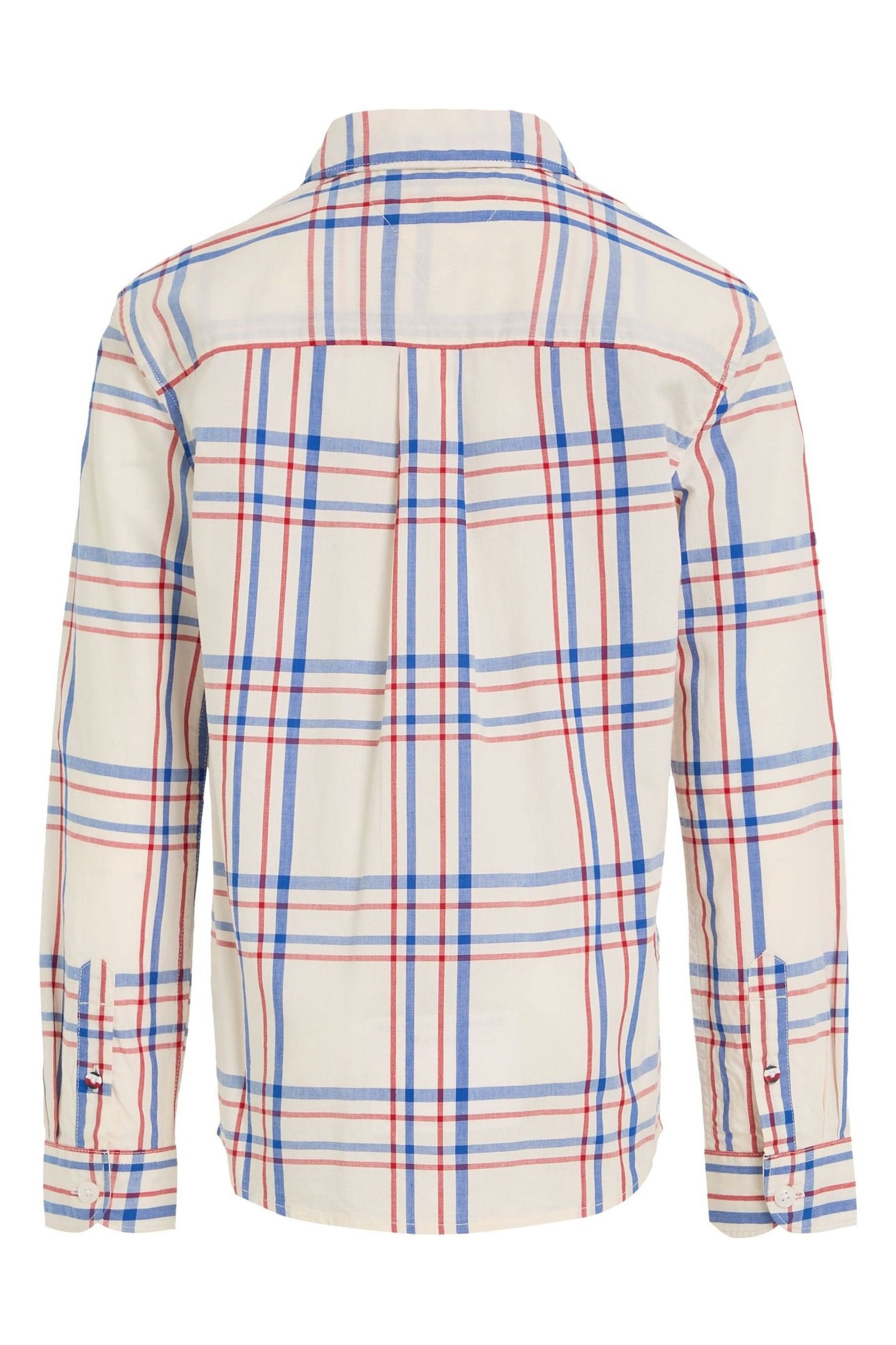 Tommy Hilfiger Long Sleeve White Check Shirt - Image 5 of 6