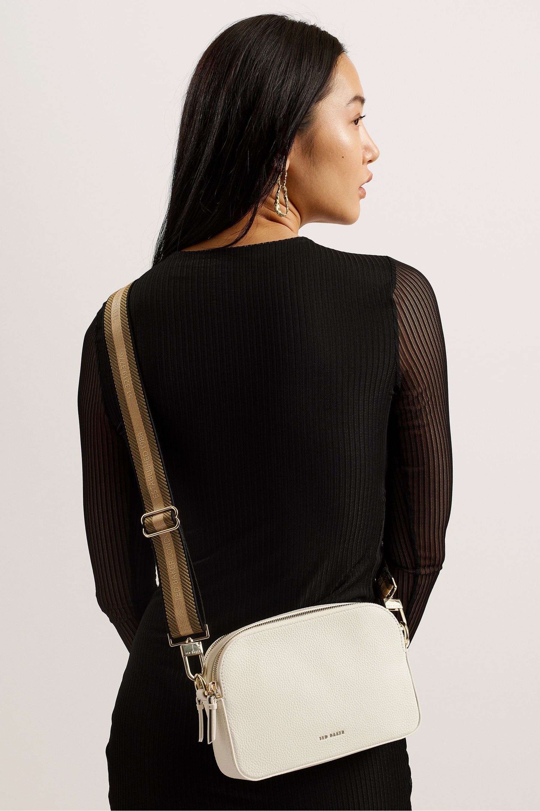 Ted baker webbing strap leather backpack on sale