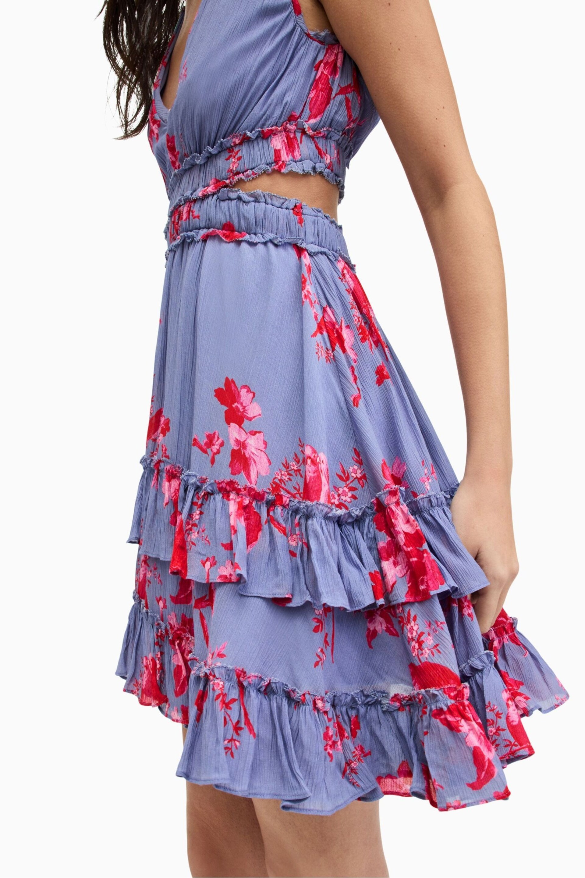 AllSaints Pink Mikayla Iona Dress - Image 2 of 6