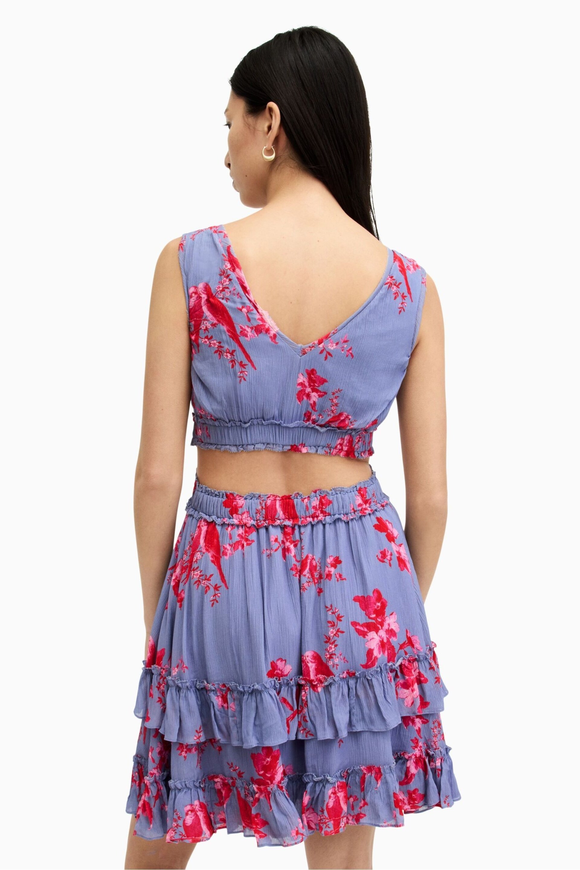 AllSaints Pink Mikayla Iona Dress - Image 5 of 6