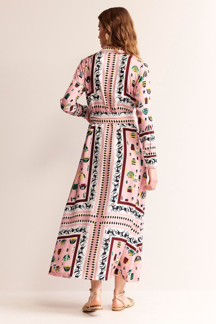 Boden Pink Claudia Maxi Shirt Dress - Image 2 of 5