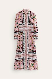 Boden Pink Claudia Maxi Shirt Dress - Image 4 of 5