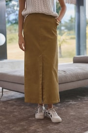 Mole Brown Premium Cord A-Line Skirt - Image 2 of 6