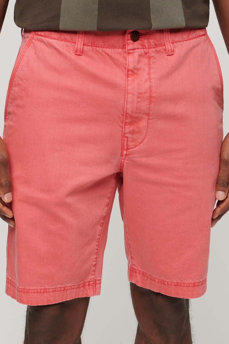 Superdry Pink Officer Chino Shorts - Image 2 of 4