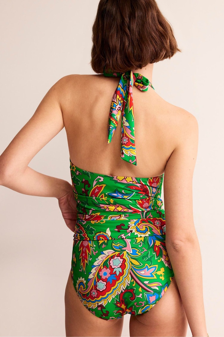 Boden Green Levanzo Ruched Halter Swimsuit - Image 2 of 6