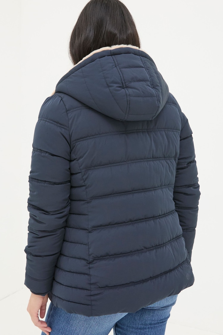 FatFace Lara Navy Puffer Coat - Image 2 of 6