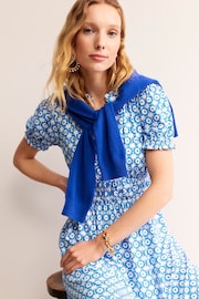 Boden Blue Rosanna Jersey Midi Tea Dress - Image 4 of 5