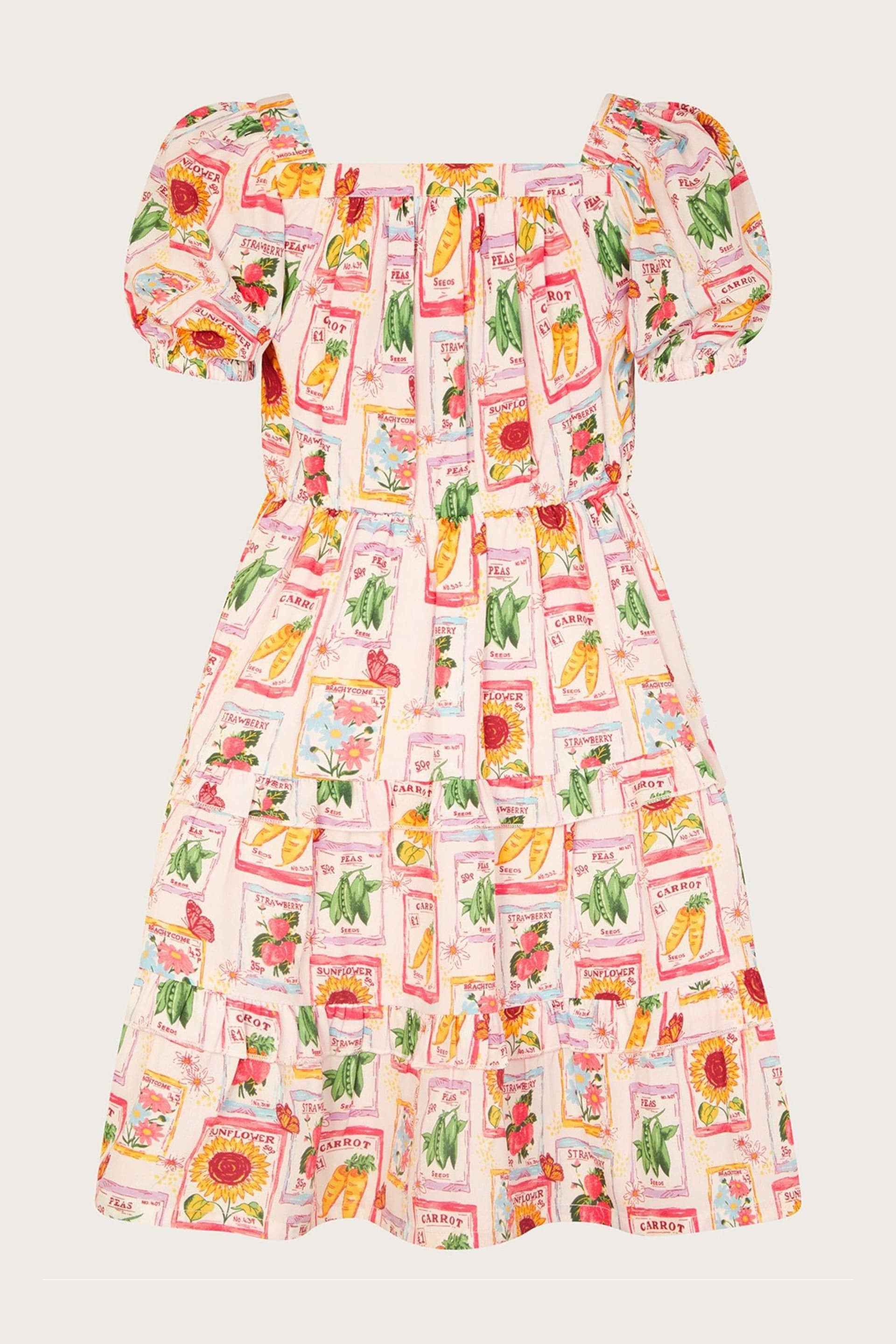 Monsoon Pink Garden Print Dress - Image 2 of 3