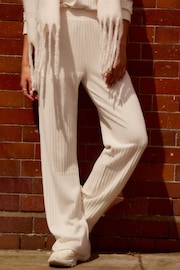 Cream Cosy Ribbed Jersey Trousers - Image 2 of 7