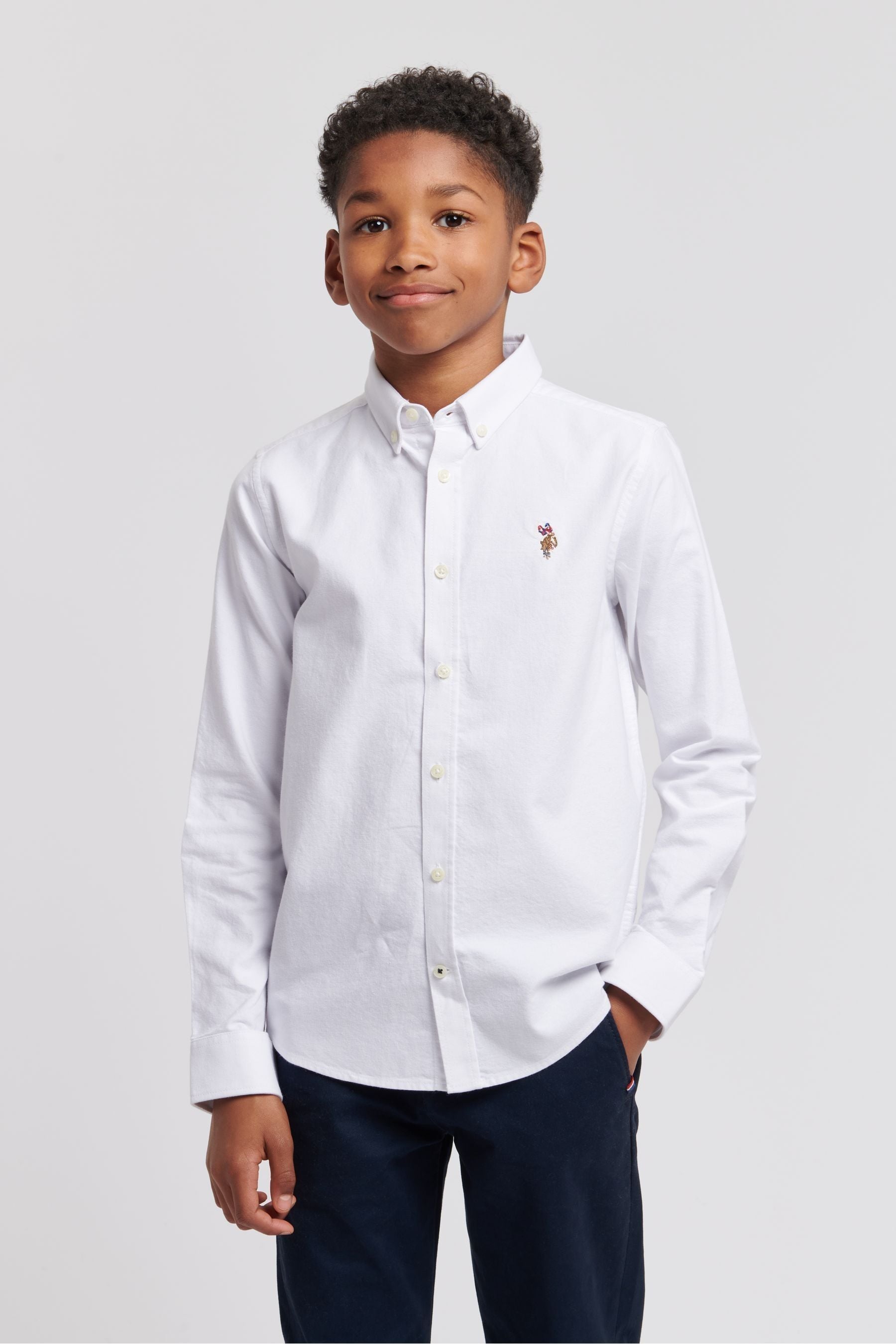 Buy U.S. Polo Assn. White Peached Boys Oxford 100 Cotton Shirt from the Next UK online shop