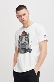 Blend White Printed Short Sleeve T-Shirt - Image 1 of 5