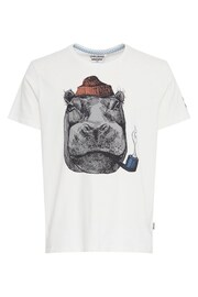 Blend White Printed Short Sleeve T-Shirt - Image 5 of 5