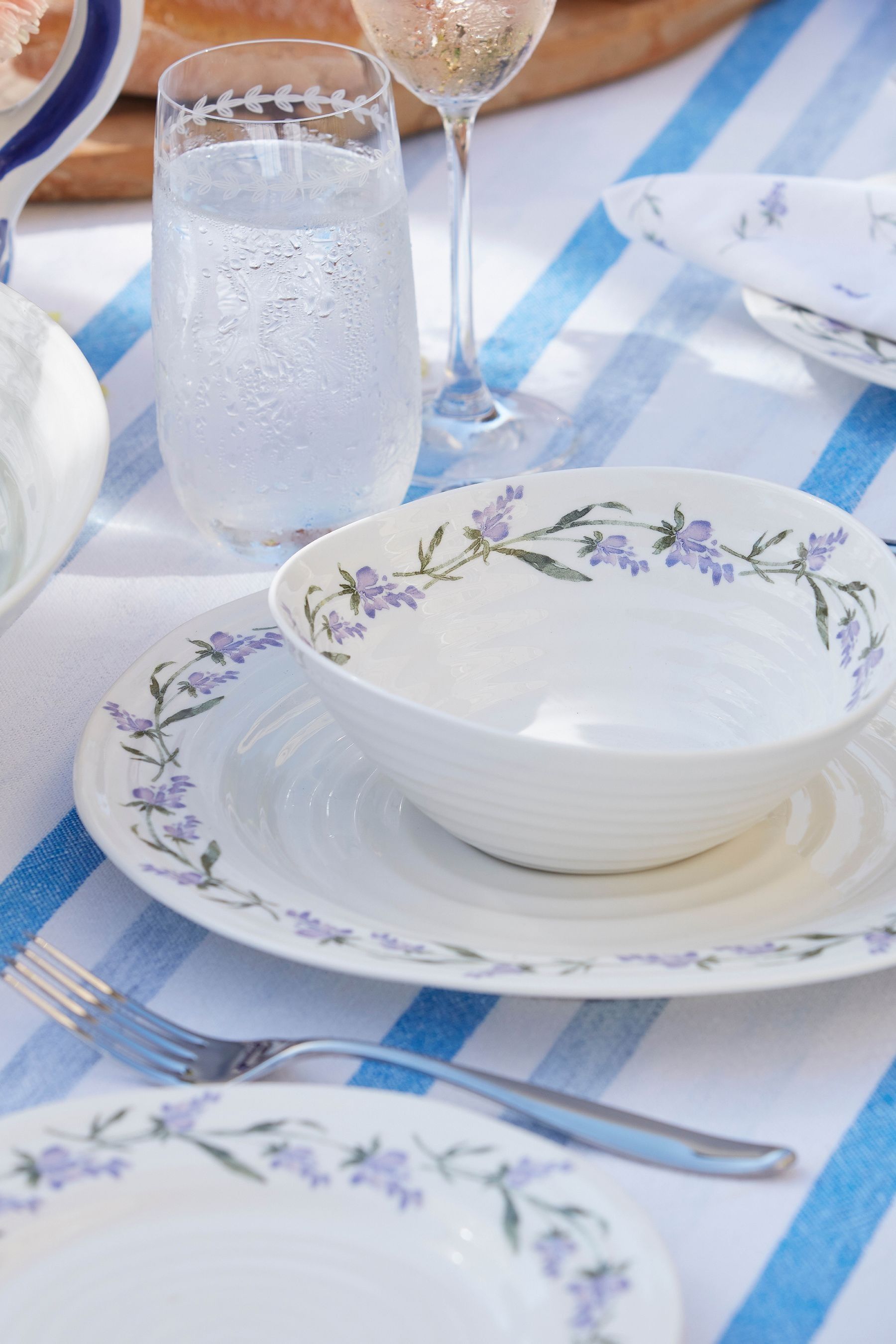 Buy Sophie Conran White Lavandula Dinner Set 12 Piece from the Next UK online shop